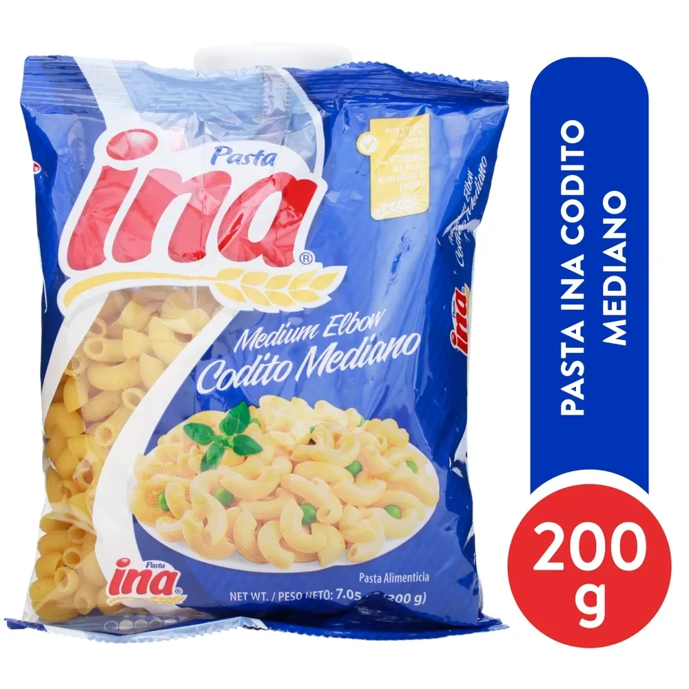 Pasta Corta Ina Codito Mediano – 200 g