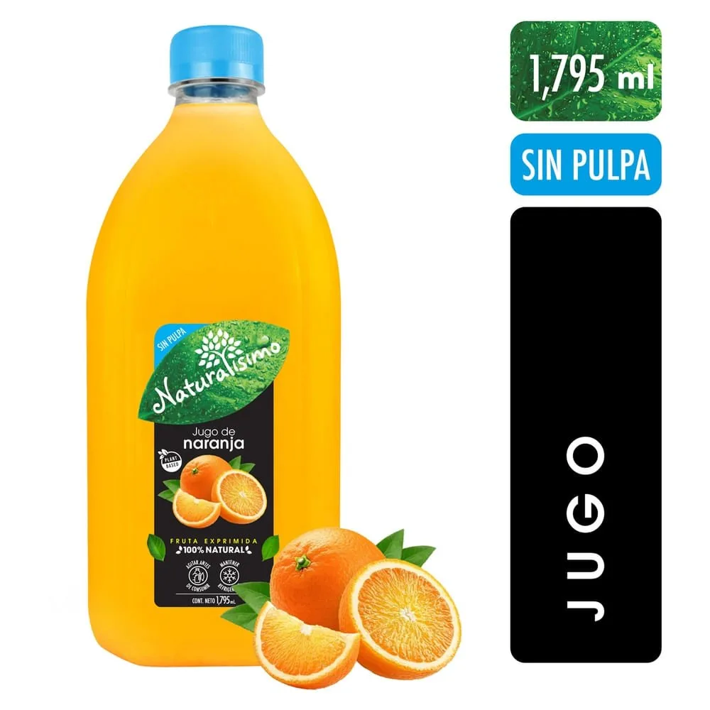 Jugo Naturalisimo de naranja sin pulpa – 1795 ml