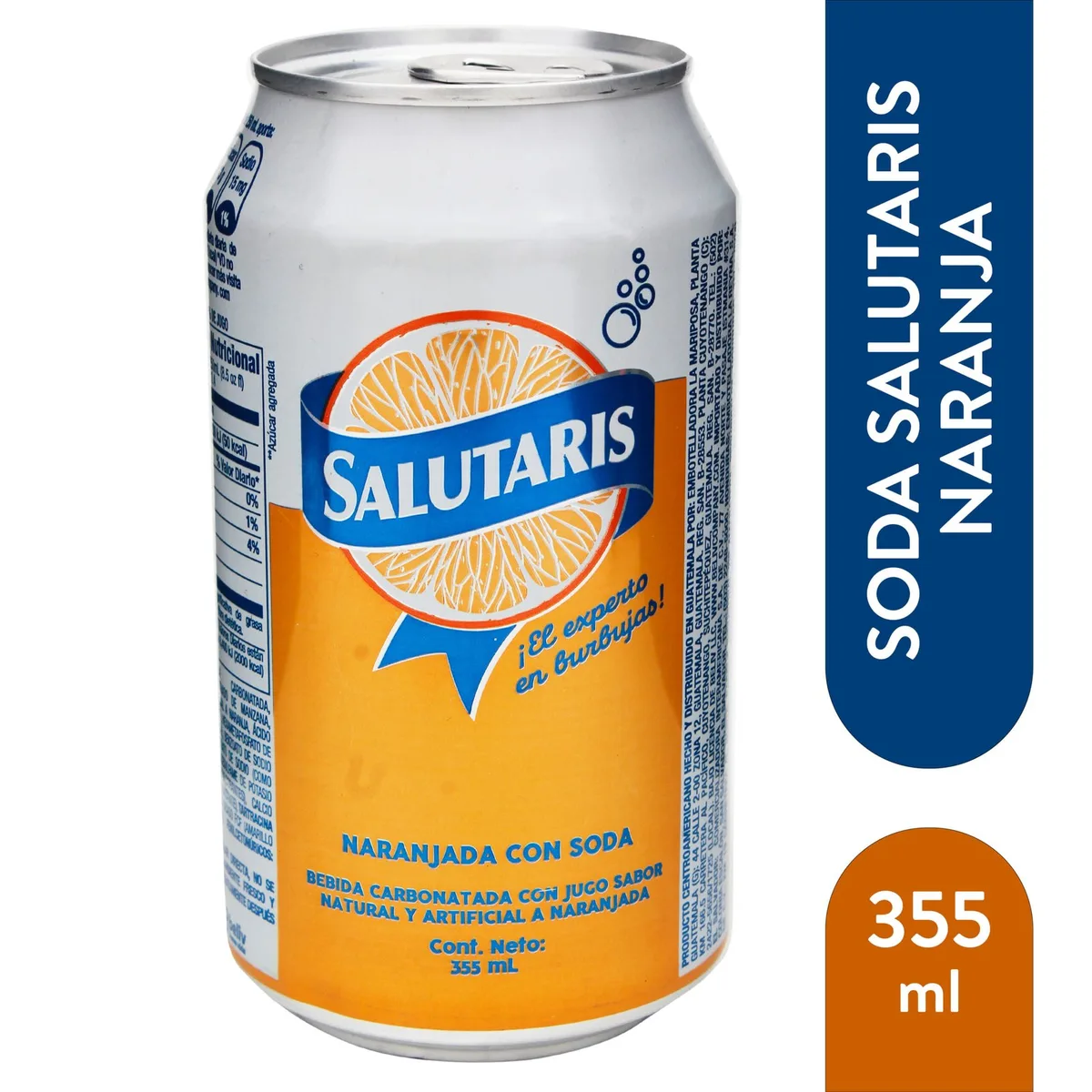 Gaseosa Salutaris Naranjada Lata – 355 ml