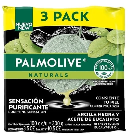 Jabón Palmolive Arcilla Y Eucalipto 3pack – 300 g