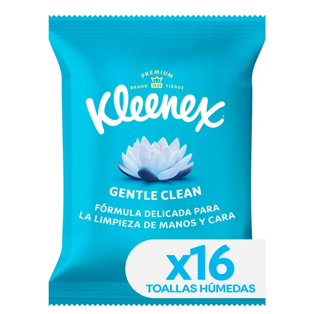 Toallas Húmedas Kleenex Gentle Clean – 16 Unidades