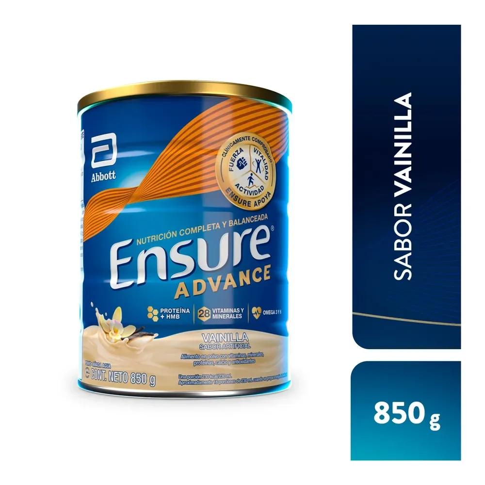 Complemento Ensure Advance® Vainilla – 850 g