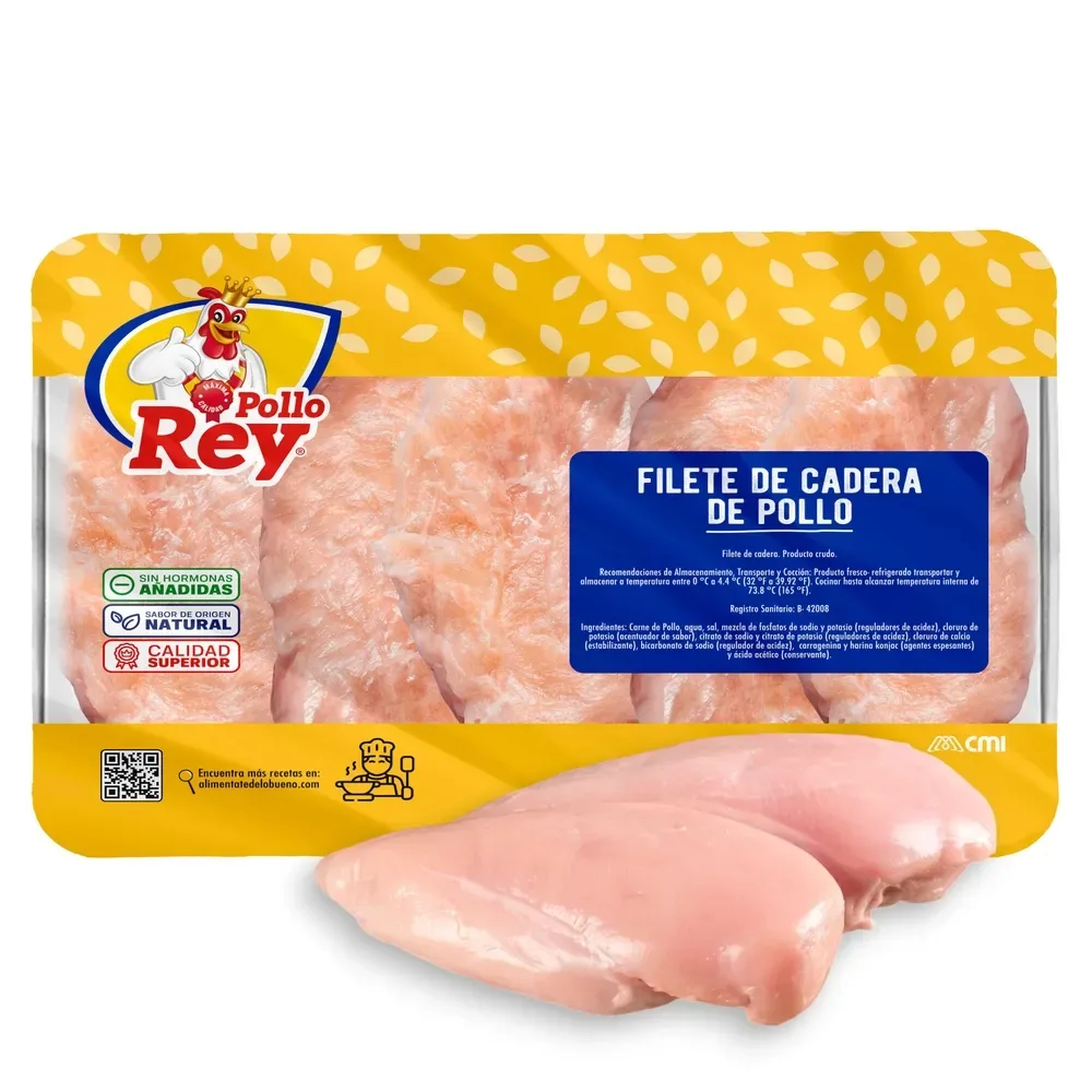 Filete Cadera Pollo Rey Bandeja 3 Lb