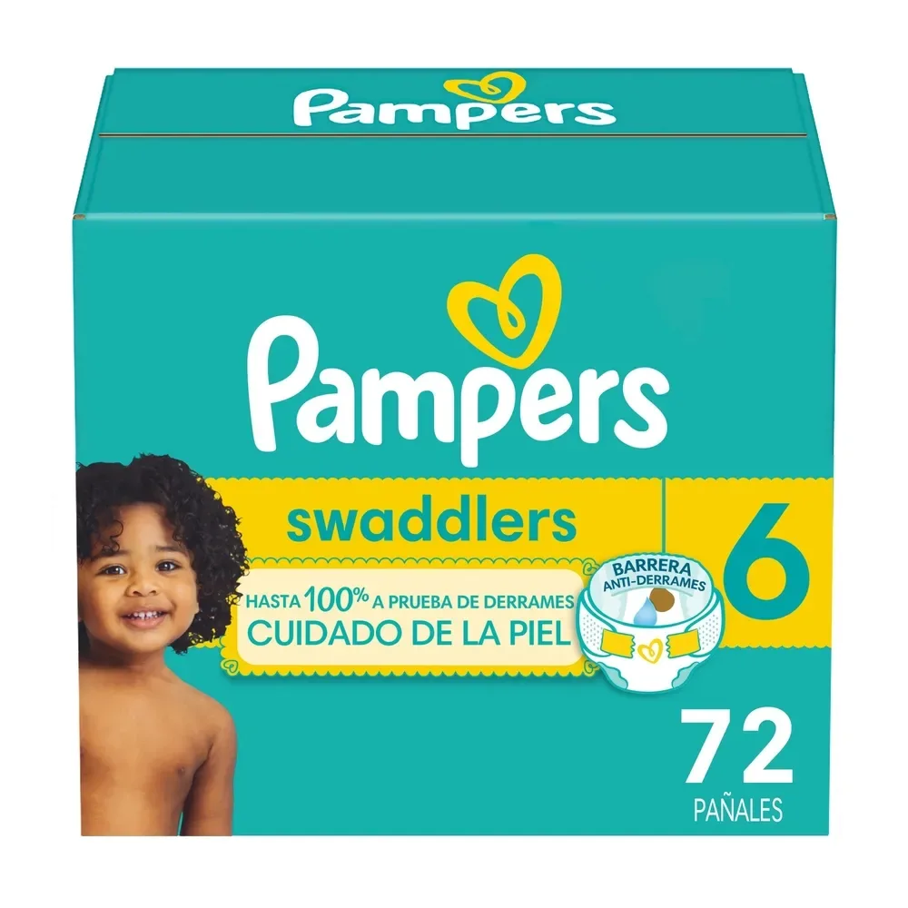 Pañales Pampers Swaddlers Etapa 6 Libre de Derrames – 72 Uds